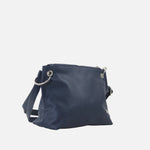 Bolso manos libres pierina de Cuero para mujer - Azul