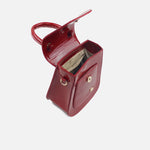 Bolso de mano lira de sintético para mujer - Rojo