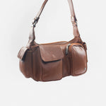 Cartera cereza de cuero para mujer - Miel