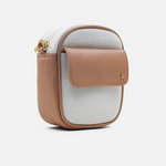 Bolso manos libres lunaria de sintético para mujer - Almendra