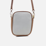 Bolso manos libres lunaria de sintético para mujer - Almendra