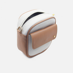 Bolso manos libres lunaria de sintético para mujer - Almendra