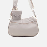 Bolso manos libres lunel de cuero para mujer - Miel