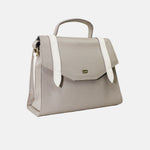 Bolso de mano roshua de cuero para mujer - Taupe