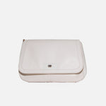 Bolso manos libres ondina de cuero para mujer - Almendra