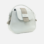 Bolso de mano cimera de cuero para mujer - Hueso