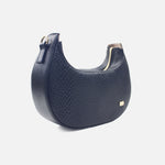 Bolso manos libres reika de cuero para mujer - Negro