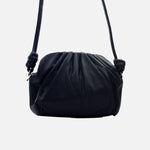 Bolso manos libres selene de cuero para mujer - Negro
