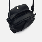 Bolso manos libres selene de cuero para mujer - Negro
