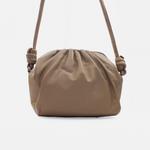 Bolso manos libres selene de cuero para mujer - Almendra