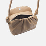 Bolso manos libres selene de cuero para mujer - Almendra