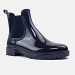 Botin lluvia aria de sintético para mujer - Negro