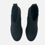 Botin tacon dalia de cuero para mujer - Negro