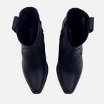 Botin texano aldara de cuero para mujer - Negro