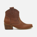 Botin texano aldara de cuero para mujer - Miel