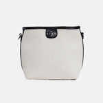 Bolso de mano duna de textil para mujer - Negro