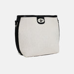 Bolso de mano duna de textil para mujer - Negro