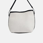 Bolso de mano duna de textil para mujer - Negro