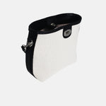 Bolso de mano duna de textil para mujer - Negro