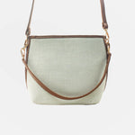 Bolso de mano duna de textil para mujer - Miel