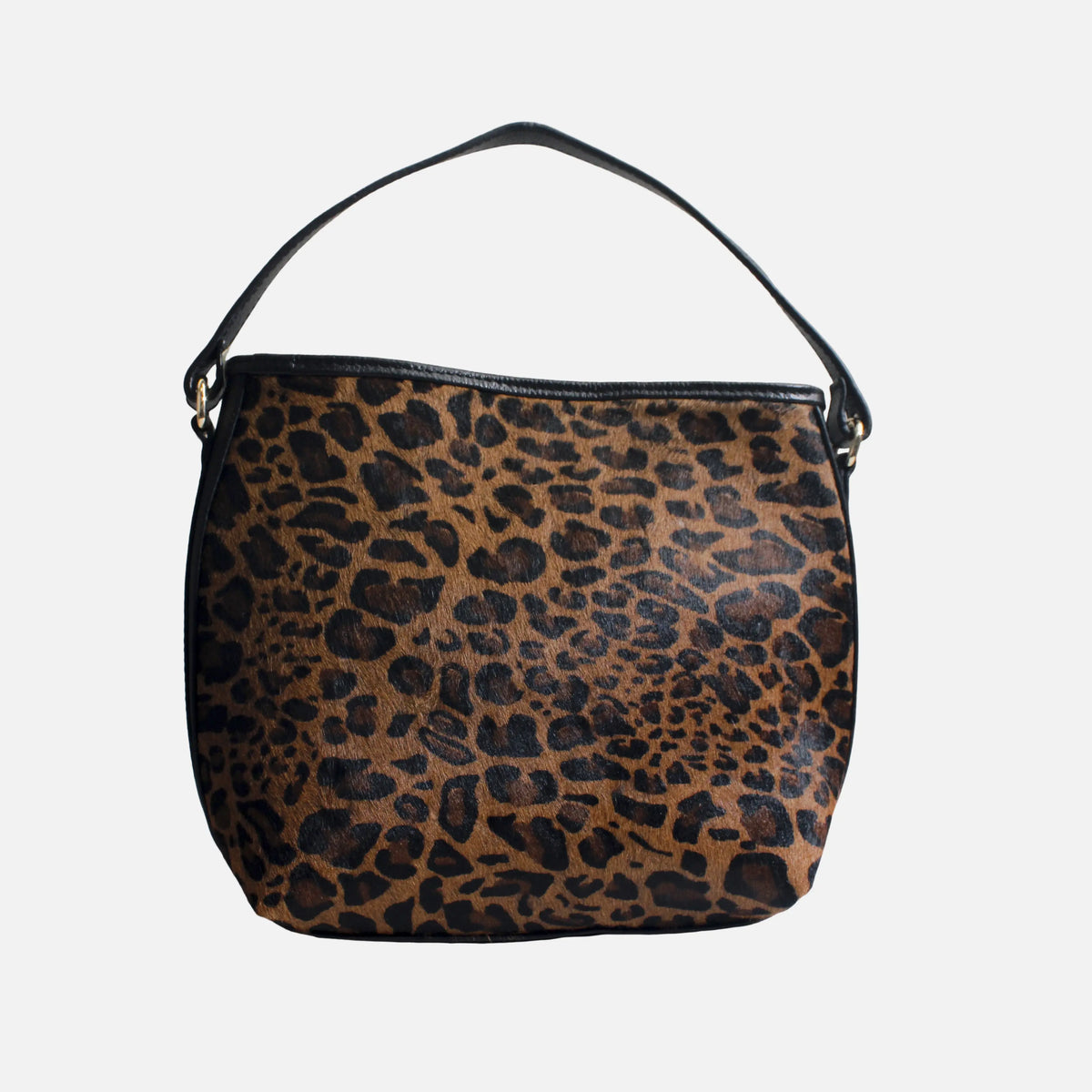 Bolso de mano duna de cuero para mujer - Cafe