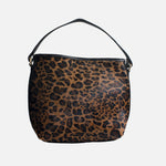 Bolso de mano duna de cuero para mujer - Cafe