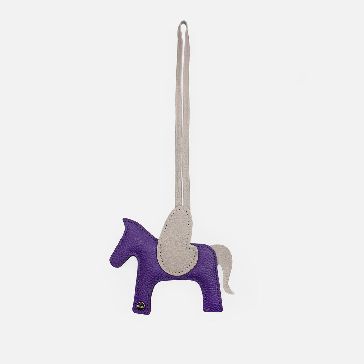 Llavero celina de cuero para mujer - Morado
