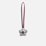 Llavero moira de cuero para mujer - Vino