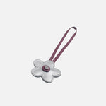 Llavero moira de cuero para mujer - Vino