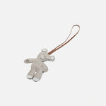 Llavero bruna de cuero para mujer - Gris