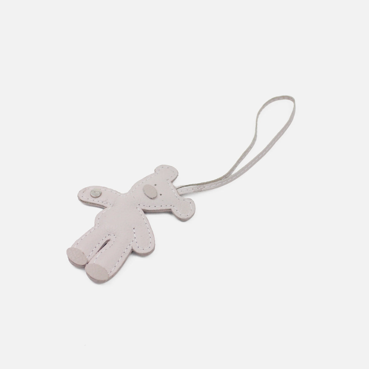 Llavero bruna de cuero para mujer - Taupe