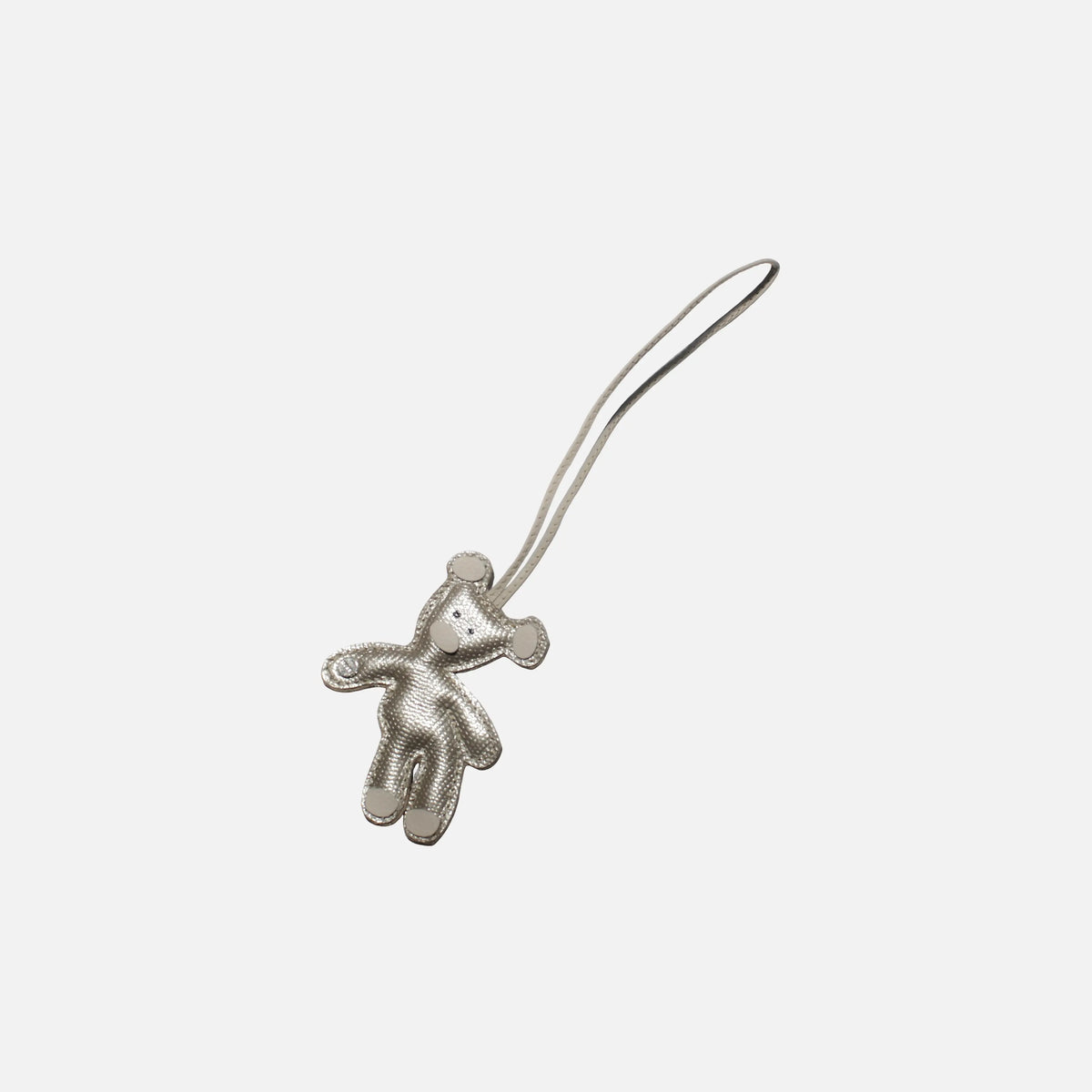 Llavero bruna de cuero para mujer - Oro
