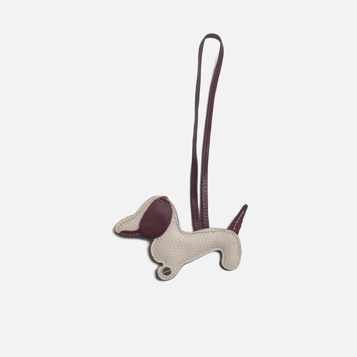Llavero arlet de cuero para mujer - Beige