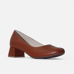 Tacones samara de cuero para mujer - Miel