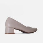 Tacones samara de cuero para mujer - Nude