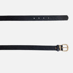 Correa rita de cuero para mujer - Negro