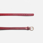 Correa maris de cuero para mujer - Rojo