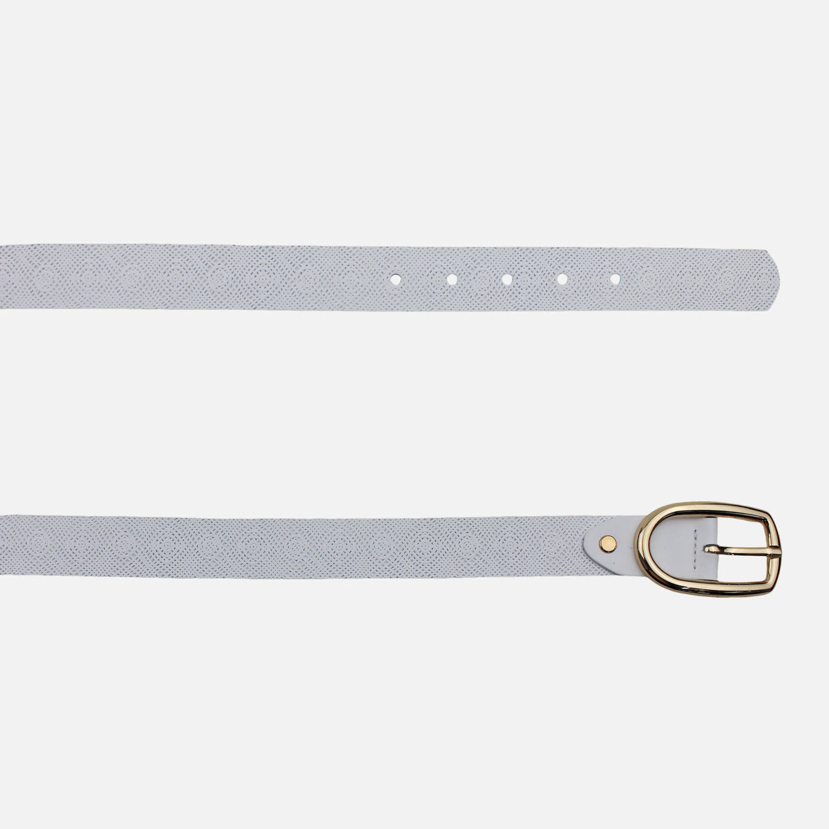 Correa margarita de cuero para mujer - Blanco