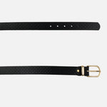 Correa bonnie de cuero para mujer - Negro