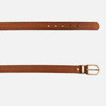 Correa bonnie de cuero para mujer - Miel