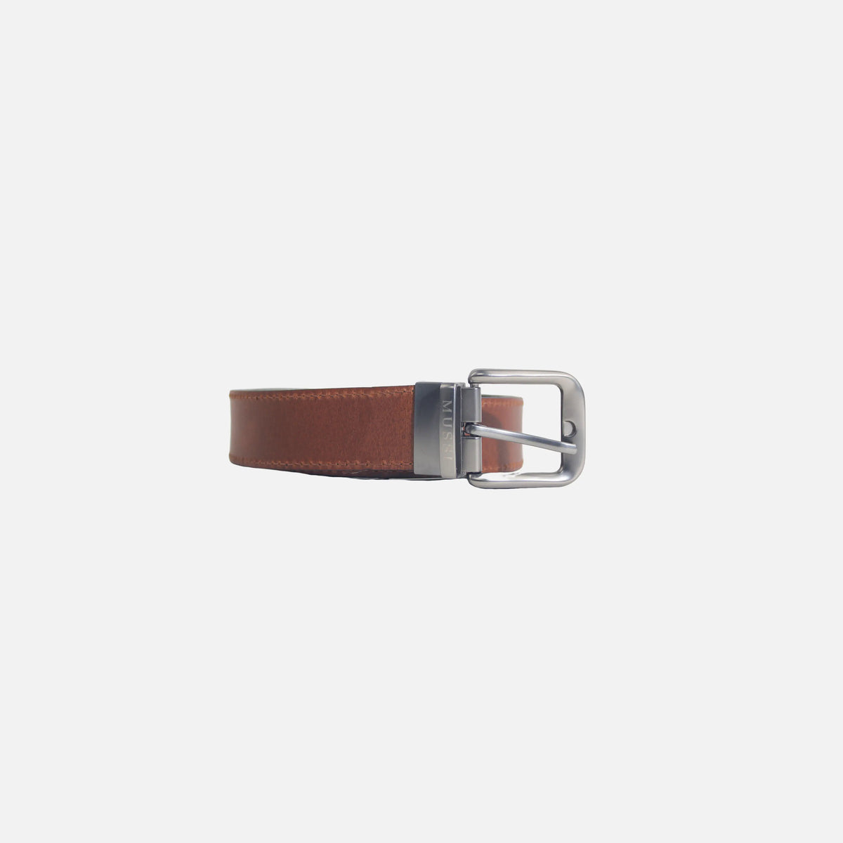 Correa walter de cuero para hombre - Miel