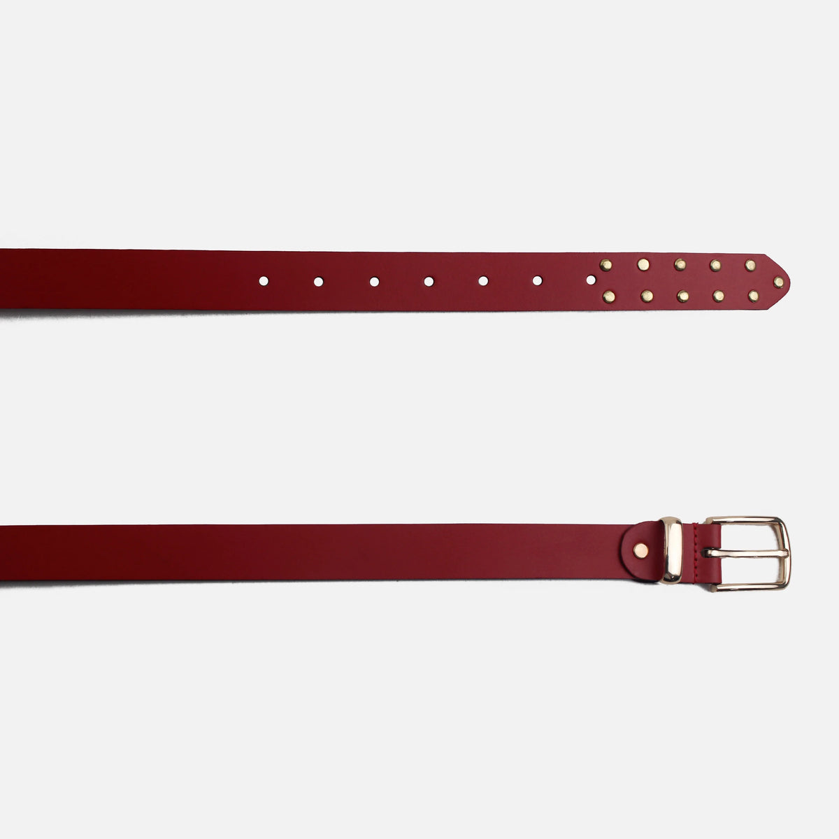 Correa paulina de cuero para mujer - Rojo