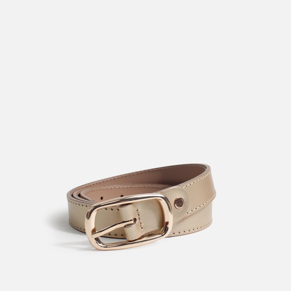 Correa melissa de cuero para mujer - Oro
