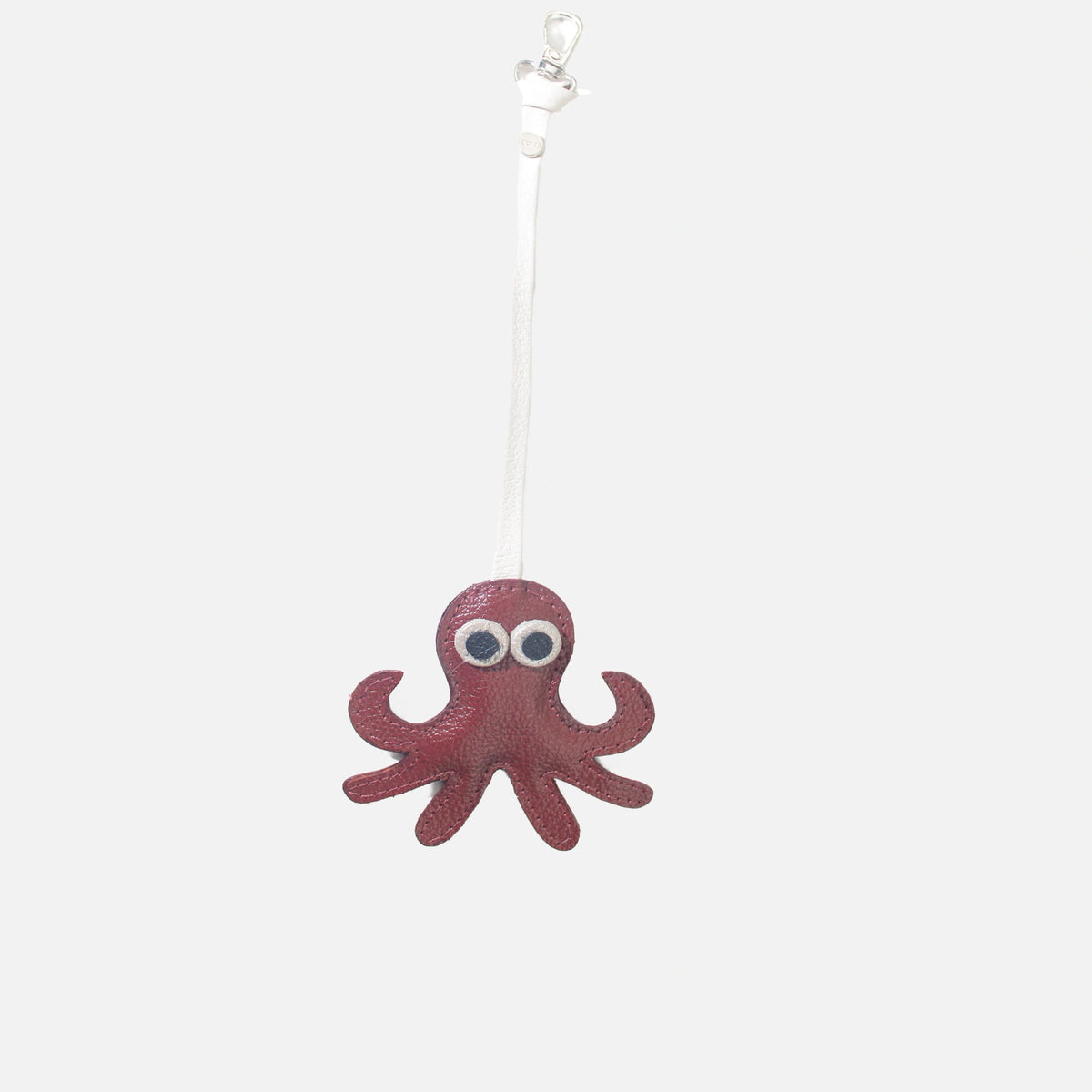 Llavero pulpi de cuero para mujer - Vino