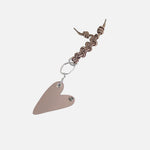 Llavero michelle de cuero para mujer - Taupe