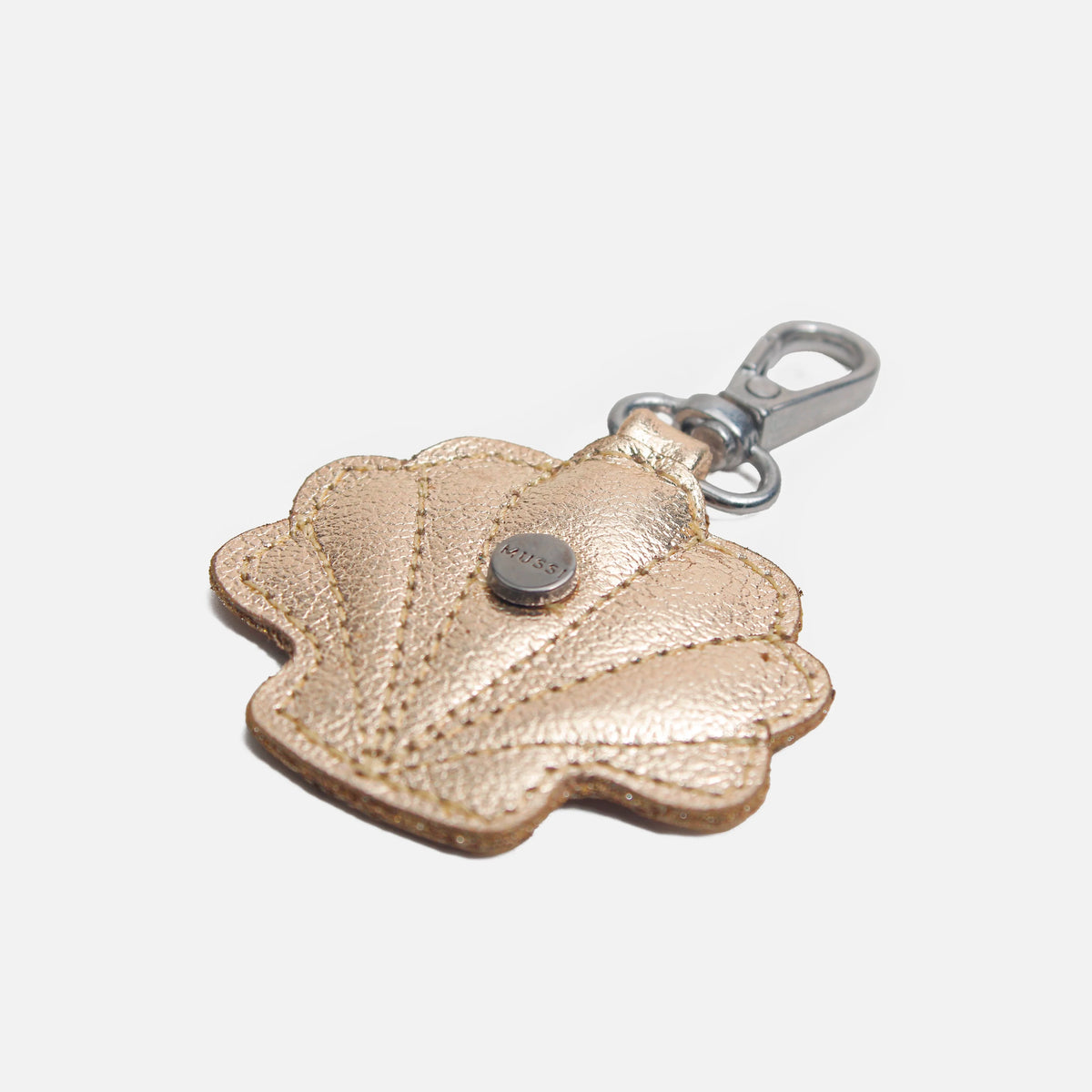 Llavero alicia de cuero para mujer - Oro