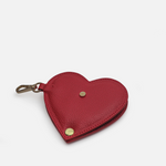 Llavero cora de cuero para mujer - Rojo