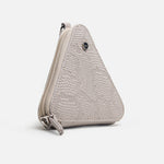 Monedero kumi de cuero para mujer - Beige