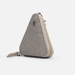 Monedero kumi de cuero para mujer - Beige