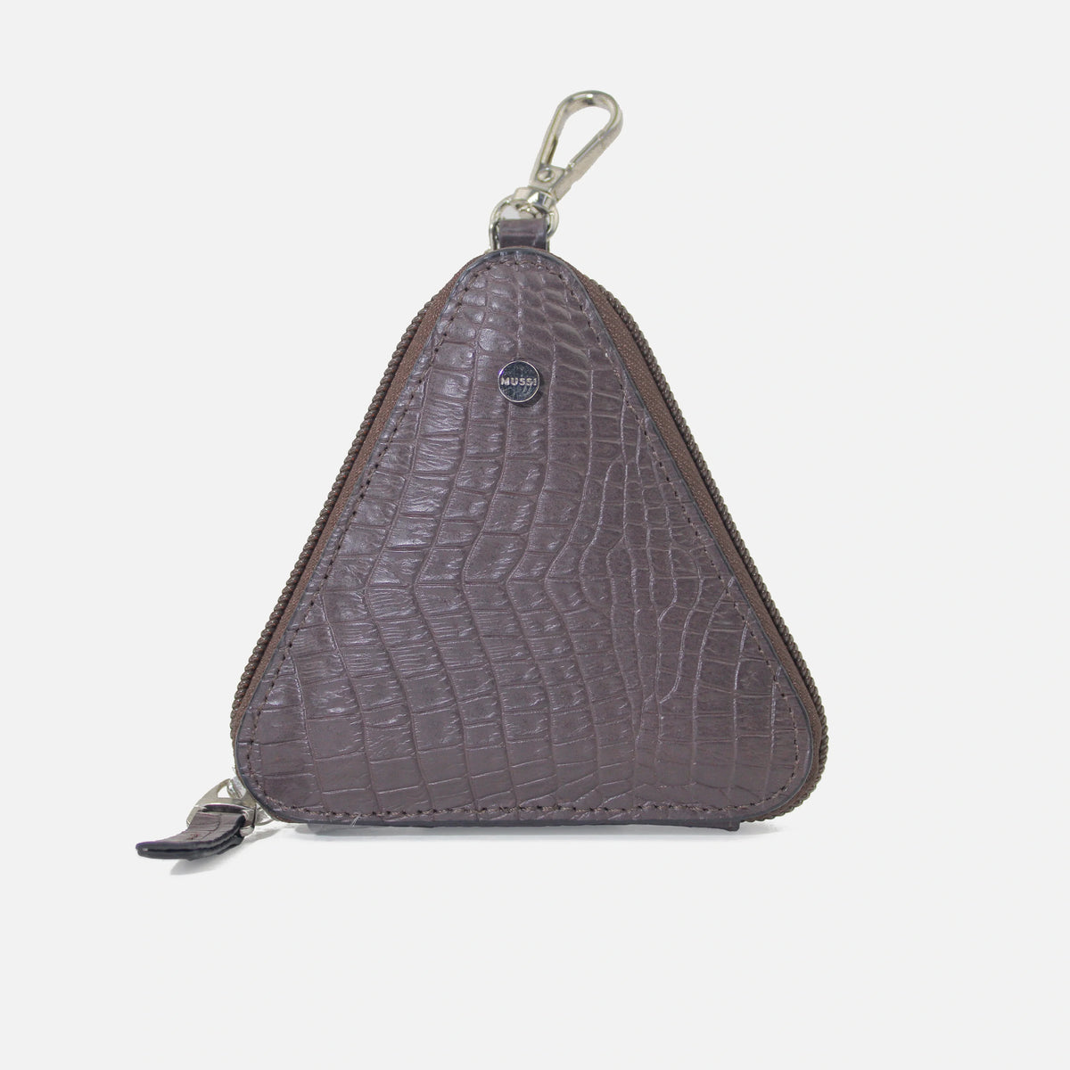 Monedero kumi de cuero para mujer - Café
